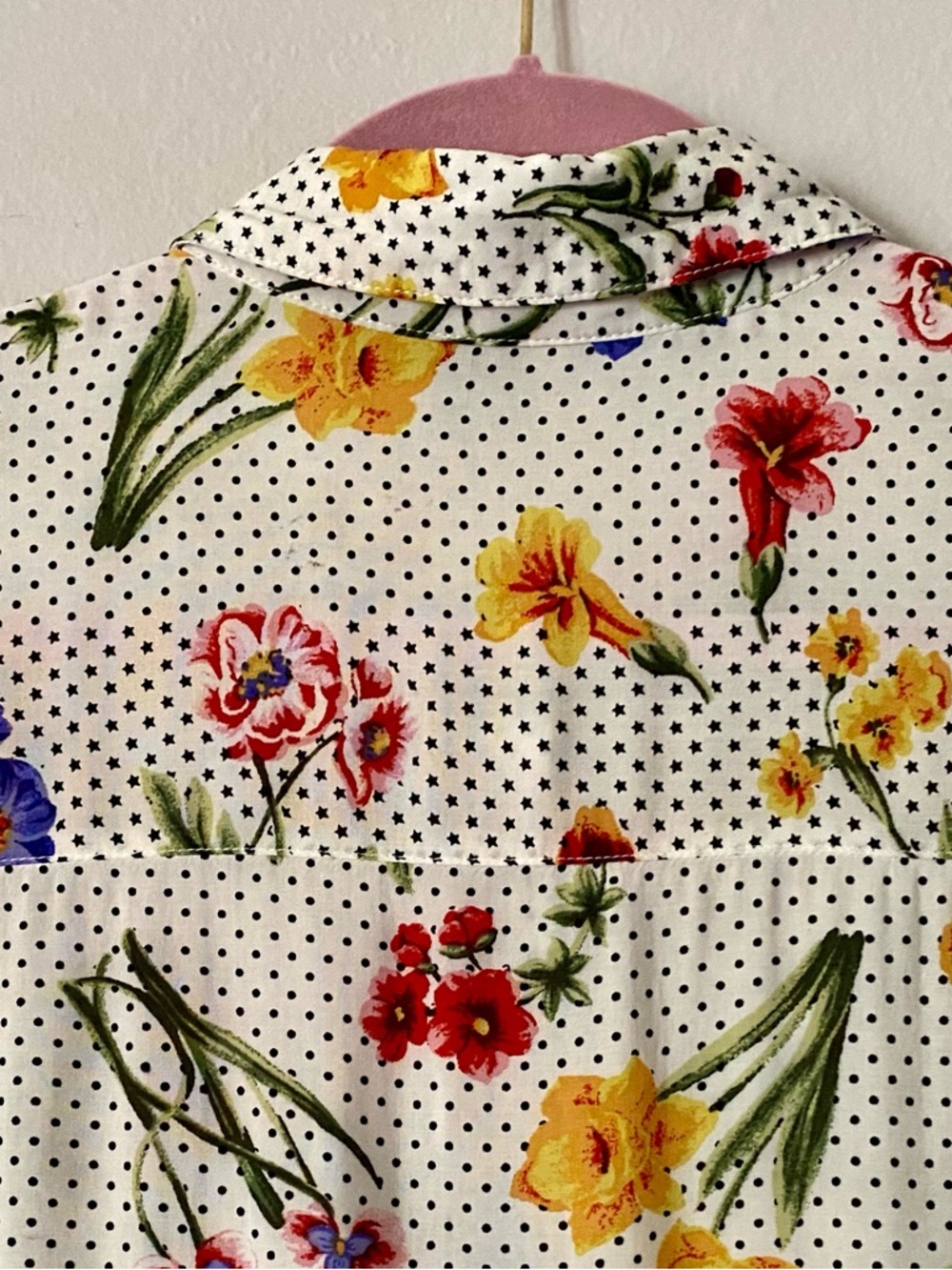 Chelsea & Theodore Women’s Floral Multicolor Button Up Tunic Blouse 2X - Picture 4 of 7